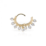 MARIA TASH 6.5mm Diamond Coronet Ring ( YELLOW GOLD )