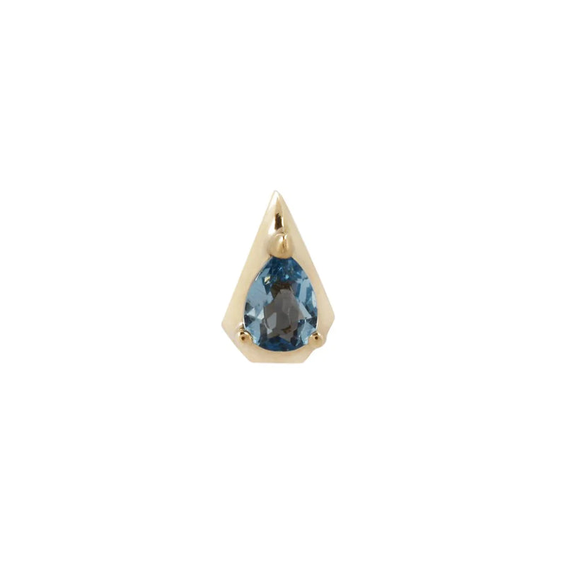 Buddha Jewellery ALAIA - LONDON BLUE TOPAZ THREADLESS END