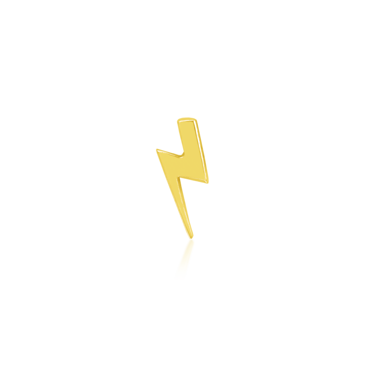 J-18 Junipurr Gold Lightning Bolt (Yellow Gold)